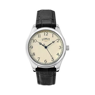 Men's black strap watch 5631.02
